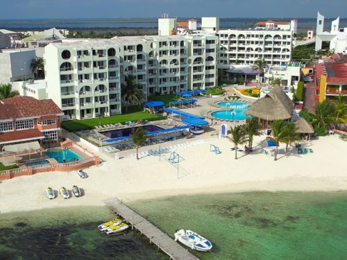 Aquamarina Beach Hotel aerial view