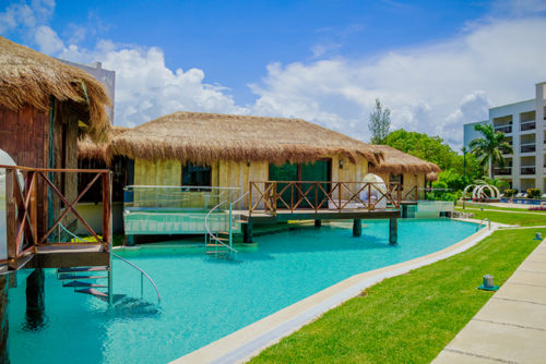 Secrets Silversands Riviera Cancun over the pool honeymoon suite