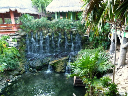 Waterfalls area by the buffet