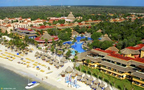 Aerial view of the Iberostar property