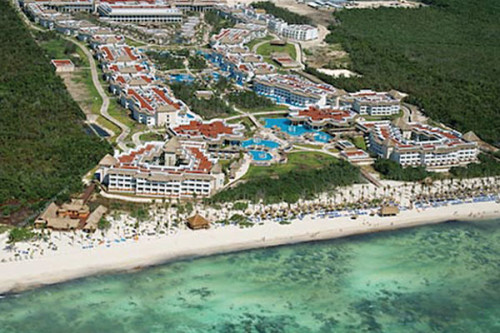 Aerial view minus the new Platinum Yucatan addition