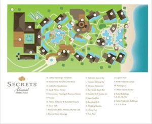 secrets resorts map