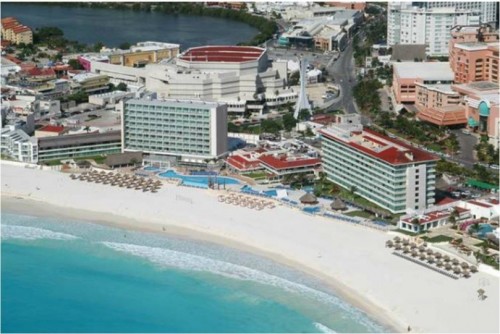 Krystal Cancun aerial view