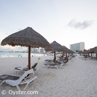Krystal Grand Punta Cancun beach loungers