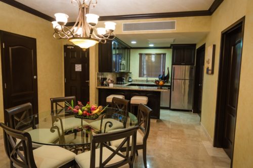 Villa del Palmar Cancun suite kitchen area
