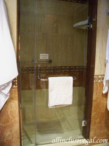 Riu Palace Las Americas Jr. Suite shower