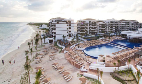 Grand Residences Riviera Cancun aerial view
