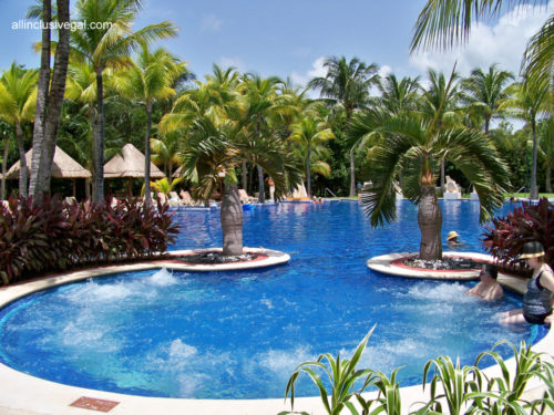 Barcelo Maya Grand adults-only pool at the Palace