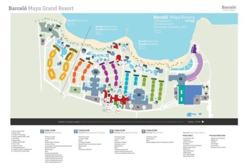Barcelo Maya Grand resort map