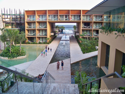 Hotel Xcaret Mexico view from the lobby