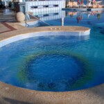 Non-heated built-in Jacuzzi at the activity pool