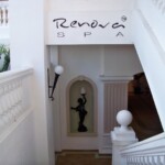 Entrance to the spa and pool bathrooms