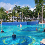 Main pool and infinity edge pool