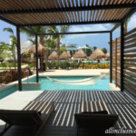 Swim-up suite terrace