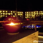 The resort at night
