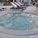 Jacuzzi by the infinity pool