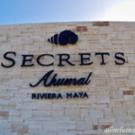 Entrance sign to Secrets Akumal