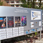 There are several entertainment boards around the property