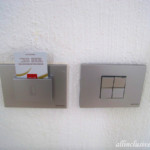 Keep your room card in the slot for A/C and power