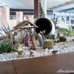 Nativity scene in the lobby