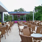 La Plaza bar seating area