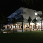 La Turquesa restaurant at night