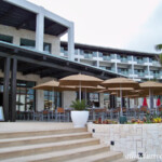 World Café at the bottom of the lobby stairs Dreams Playa Mujeres World Cafe