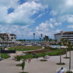 View from the lobby bar terrace Dreams Playa Mujeres view from the lobby bar terrace