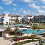 Main pool overview Dreams Playa Mujeres main pool overview