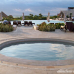 One of the poolside Jacuzzis Dreams Playa Mujeres poolside Jacuzzi