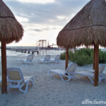 View of the dolphin interaction pier being built Dreams Playa Mujeres dolphin interaction pier