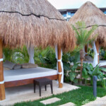 Poolside Bali bed Dreams Playa Mujeres poolside Bali bed
