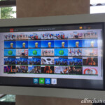 Activities touch screen in the lobby