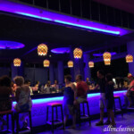 Theater bar at night