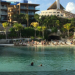Swimming in one of the lagoons Hotel Xcaret Mexico lagoon swimming