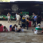 Airport transportation bus Hotel Xcaret Mexico airport transportation bus