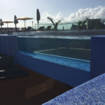 Hotel Xcaret Mexico rooftop pool walkway
