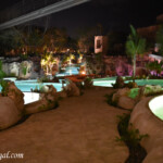 Pathway to Teatro del Rio Hotel Xcaret Mexico pathway to Teatro del Rio