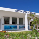 Beachfront water sports center by the water park