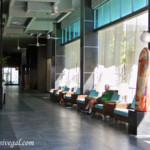 Seating next to the lobby bar