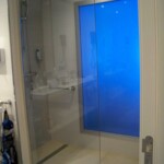 Translucent shower panel