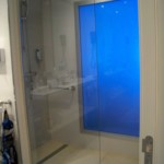 Translucent shower panel