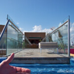 Rooftop pool bar Hotel Xcaret Mexico rooftop pool bar