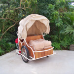 Towel cart Hotel Xcaret Mexico towel cart