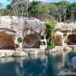 Lagoon hammocks Hotel Xcaret Mexico lagoon hammocks