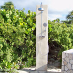One of the beach showers Hotel Xcaret Mexico beach shower