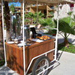Hotel Xcaret Mexico breakfast cart
