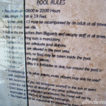 Main pool rules Hotel Xcaret Mexico main pool rules