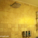 Palace bathroom--a separate shower area next to the tub Barcelo Maya Palace bathroom