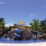 Kid's water park over at the Tropical/Colonial pool area Barcelo Maya Grand kids water park